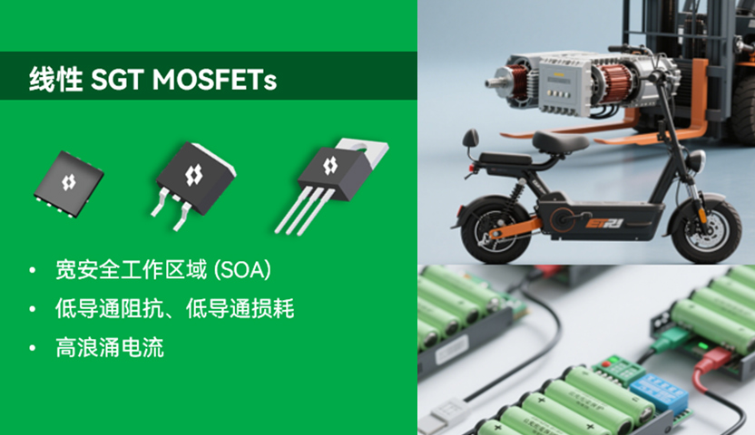 SiNESEMI Linear SGT MOSFET: Integrating Trench and Planar technology, facilitating hot-swapping and battery protection