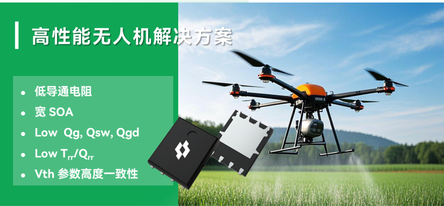 中晶新源高性能 MOSFET ，助力无人机应用效率提升(图1)